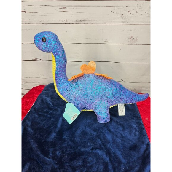 Walgreens Hug Me Large Blue/Purple Sparkling Stuffed Dinosaur Plush 18 inches - Picture 5 of 10
